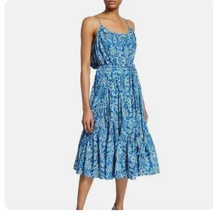 SALE Rhode Resort Lea Med Tapestry Midi Dress with Belt